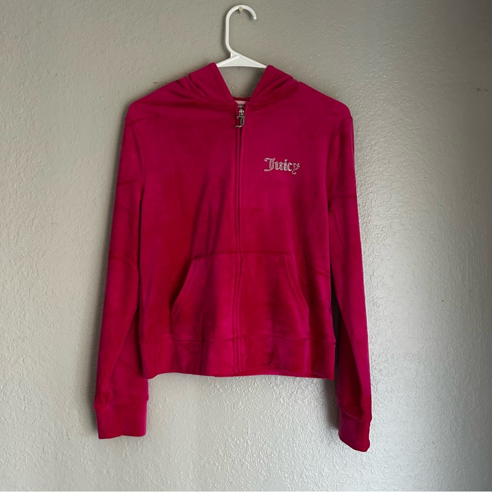 Juicy Couture Velour Track Jacket Size Medium